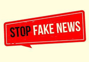 Stop fake news. Sign for notifications in online stores, false information