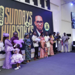Dr Chris Okafor regularly dedicates babies born in such programs in a recent worship service