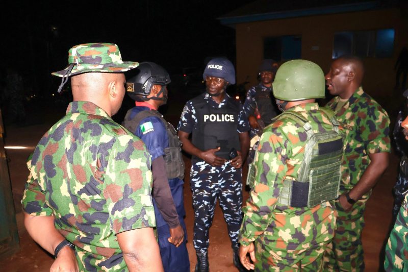 EDO CP, MONDAY AGBONIKA WITH SOLDIERS