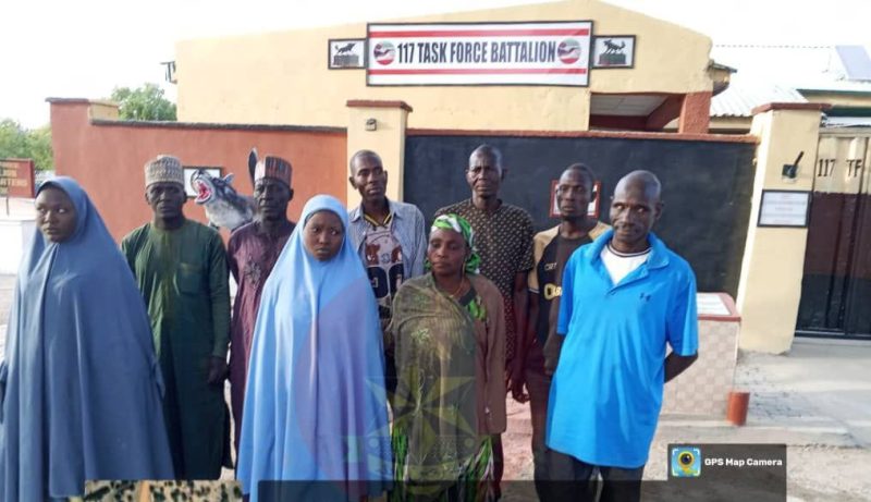 SOME RESCUED VICTIMS