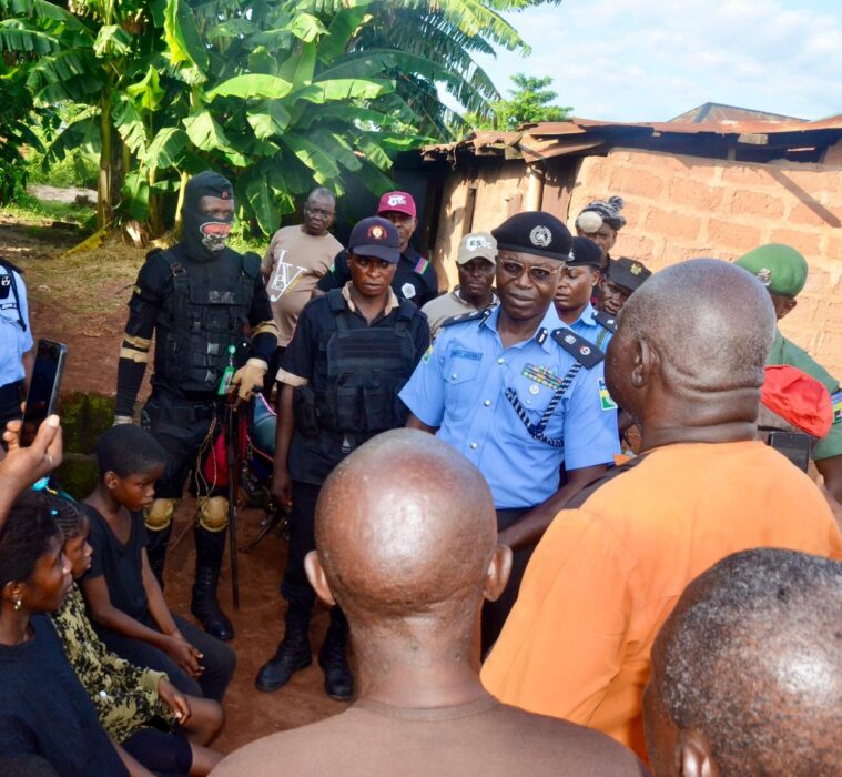 MONDAY AGBONIKA VISITS FAMILY OF FALLEN VIGILANTES