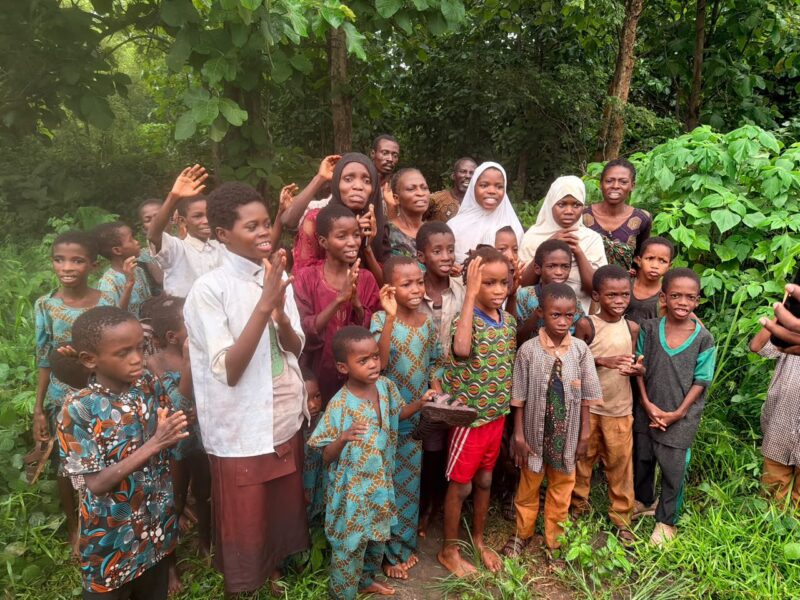 RESCUED OYO SCHOOLCHILDREN AND TEACHERS