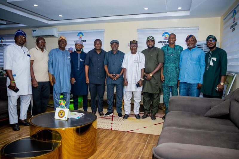 The Executive Chairman of Ayobo-Ipaja LCDA, Hon. (Dr.) Agbaje Lukmon Abiodun with Mer